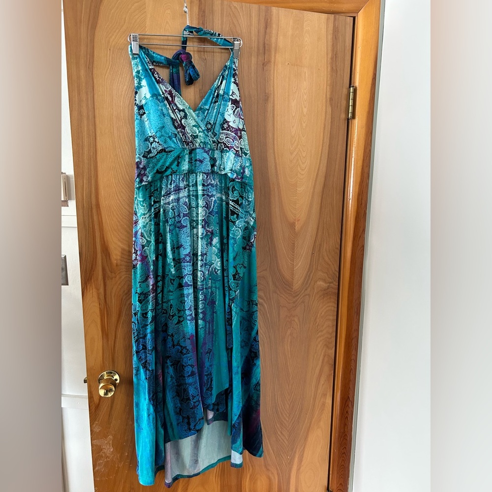 Soma high-low Maxi halter style dress